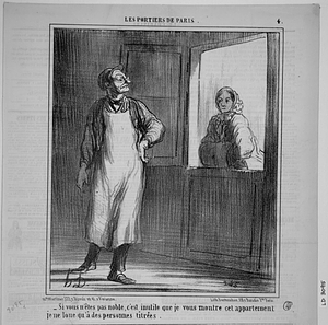 - Si vous n'êtes pas noble, c'est inutile que je vous montre cet appartement je ne loue qu'à des personnes titrées.