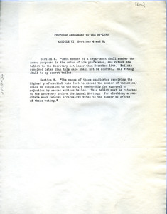 Proposed amendment to the by-laws