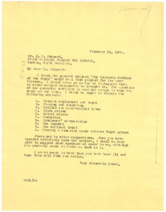 Letter from W. E. B. Du Bois to The Durham Conference