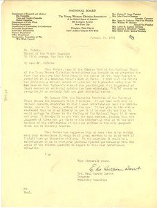 Letter from Ethel Sullivan Darrot to W. E. B. Du Bois