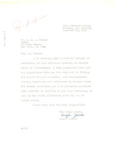 Letter from Argyle Stoute to W. E. B. Du Bois