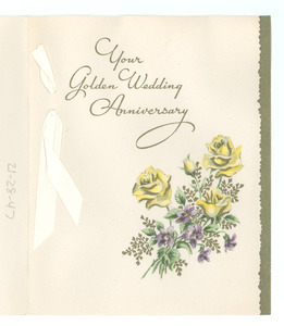 Anniversary card from Mr. and Mrs. S. Benjamin Tilghman to W. E. B. and Nina Du Bois