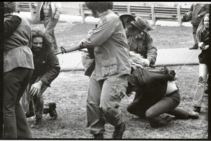 Vietnam Veterans Against the War demonstration 'Search and destroy': veterans capturing 'prisoners of war' on Boston Common