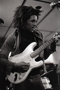 Bob Marley and the Wailers at Paul's Mall: Marley with guitar