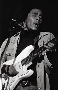 Bob Marley and the Wailers at Paul's Mall: Marley with guitar