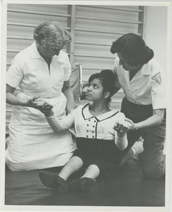 Woman in physical therapy