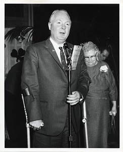 Mayor John F. Collins at an Irish American celebration