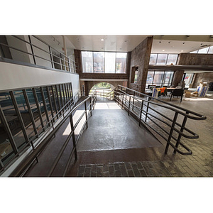 Harriet Tubman House interior ramp facing rear parking lot