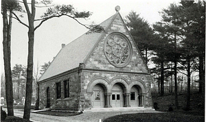 Pine Grove Cemetery : view of chapel, 1898