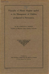 Principles of mental hygiene applied to the management of children predisposed to nervousness