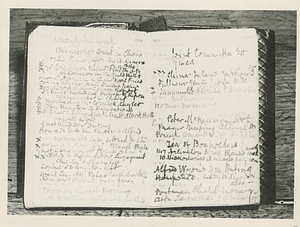Close-up of Sir George Williams' Diary, June 4-17th, 1894
