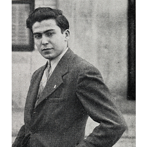 Candid portrait of Nathan I. Hentoff