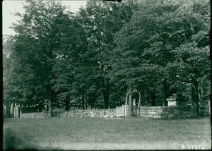 Front of Cemetery, Shrewsbury, Mass., 10 October 1914