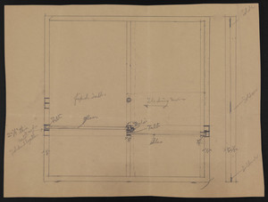 Untitled window sketch, residence for Mrs. Talbot C. Chase, undated