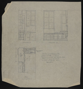 Detail of Kitchenette, House of Mr. J.S. Ames, #3 Comonwealth Ave., Boston, Mass., Sept. 1st, 1916