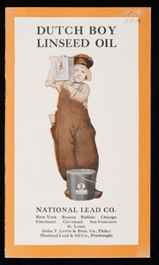 Dutch Boy Linseed Oil, National Lead Co., New York, New York