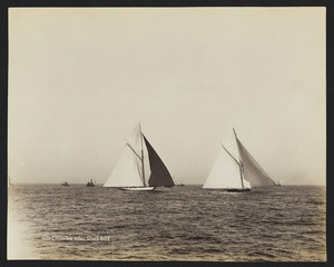 America's Cup Race: Two Minutes After Start, Vigilant and Valkyrie