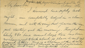 Letter from Benjamin Smith Lyman to J. P. Lesley
