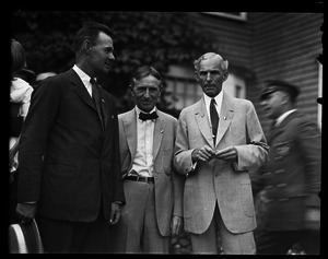 Barclay Fernald, Harvey Firestone, and Henry Ford (l. to r.)