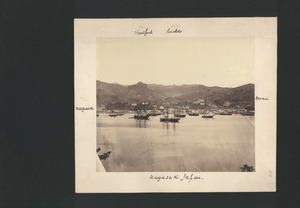 Port of Nagasaki with American and British warships