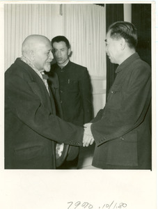W. E. B. Du Bois welcomed by by Zhou Enlai for private dinner at his home