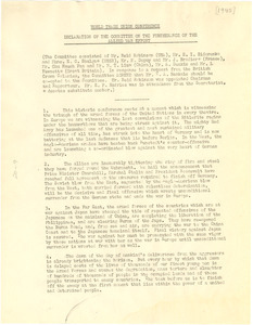 Declaration of the World Trade Union Conference Committee on the Furtherance of the Allied War Effort