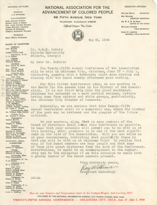 Letter from Roy Wilkins to W. E. B. Du Bois