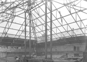Physical Education Building construction, interior view. 30