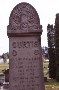 Riverside Cemetery (Brunswick , Me.) gravestone: Curtis, Peleg