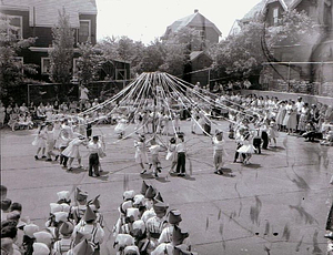 Nichols School demonstration, June 14, 1956