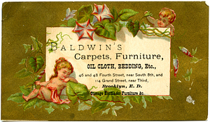 Baldwin's carpets, furniture, oil cloth, bedding, etc.