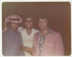 Charlie Redmond with Saudi Arabian Athletes (1976)