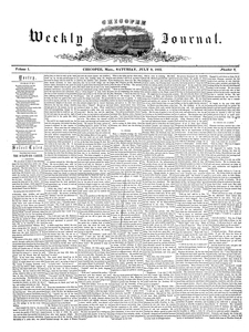 Chicopee Weekly Journal, July 9, 1853