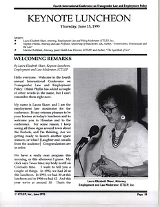 Keynote Luncheon (Jun. 15, 1995)