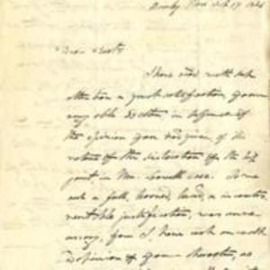 Letter to John C. Warren from Gen. Dearborn
