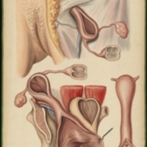Teaching watercolor of a hernia of the uterus