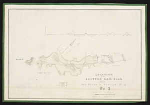 Location of the Eastern Railroad from East Boston to the Merrimack River / J.M. Fessenden, engr.
