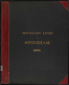 Atlas of the boundaries of the town of Stoneham, Middlesex County
