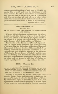 1803 Chap. 0034 An Act To Alter The Line Between The Towns Of Lynn And Chelsea.