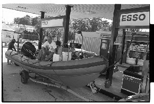 Boat being filled with Petrol