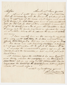 David Mack letter to unidentified recipient, 1841 June 17