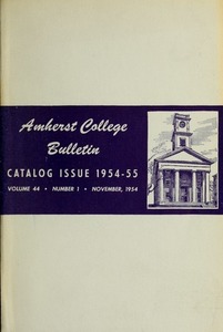 Amherst College Catalog 1954/1955