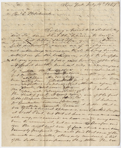 J. S. Rogers letter to Edward Hitchcock, 1827 July 14