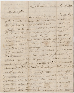 Benjamin Silliman letter to Edward Hitchcock, 1818 December 11