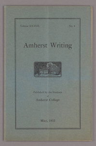 Amherst writing, 1923 May
