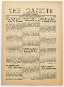 The gazette of Amherst College, 1943 November 30