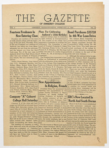 The gazette of Amherst College, 1944 February 18
