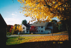 The congregate housing in autumn