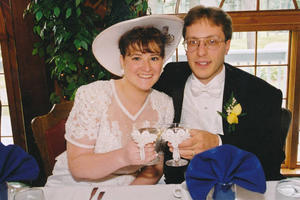 Wedding day June 29, 2000 - Donna Marie Finn and Louis Jutras