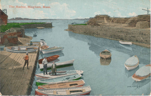 Hingham Harbor postcard